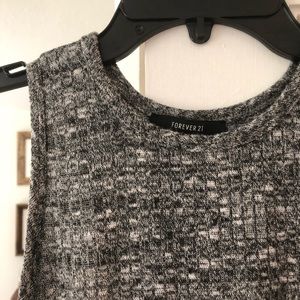 Gray High Low Tank Top